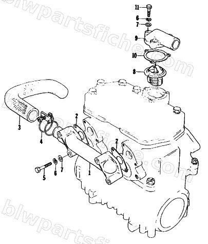 WATER INTAKE MANIFOLD diagram