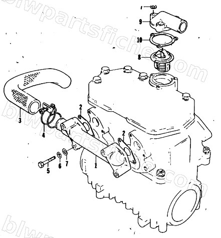 WATER INTAKE MANIFOLD diagram