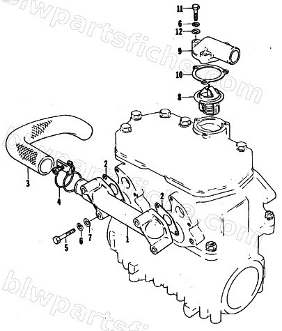 WATER INTAKE MANIFOLD diagram