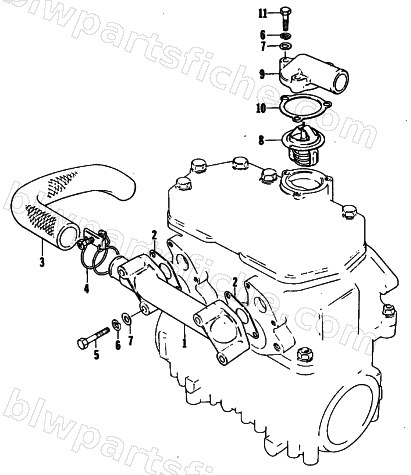 WATER INTAKE MANIFOLD diagram