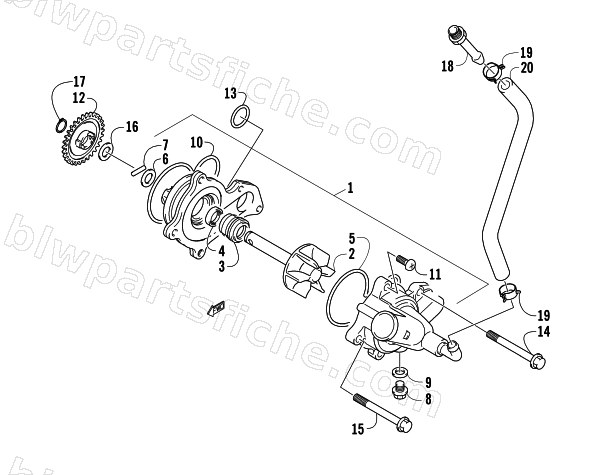 WATER PUMP ASSEMBLY diagram