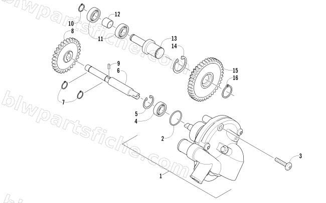 WATER PUMP ASSEMBLY (ENGINE SERIAL NO. 20101690 AND UP) diagram