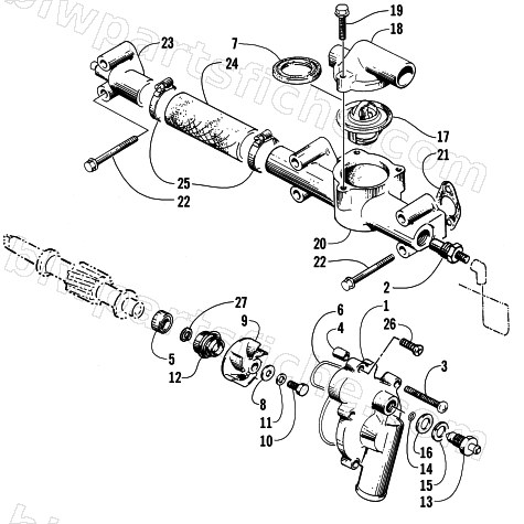 WATER PUMP/MANIFOLD diagram