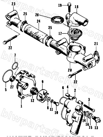 WATER PUMP/MANIFOLD diagram