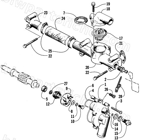 WATER PUMP/MANIFOLD diagram