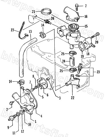 WATER PUMP/WATER MANIFOLD diagram