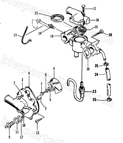 WATER PUMP/WATER MANIFOLD diagram