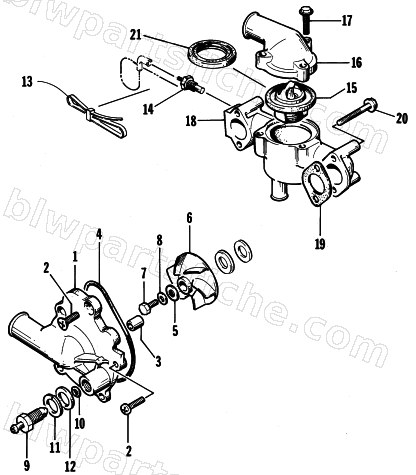WATER PUMP/WATER MANIFOLD diagram