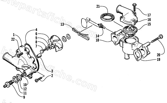 WATER PUMP/WATER MANIFOLD diagram