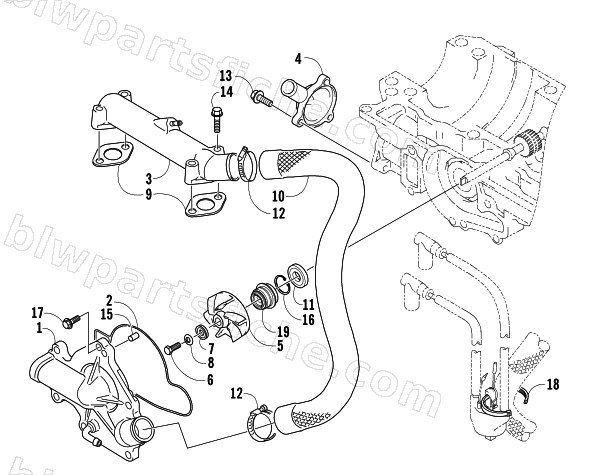 WATER PUMP/WATER MANIFOLD diagram