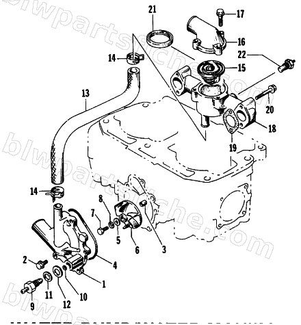 WATER PUMP/WATER MANIFOLD diagram