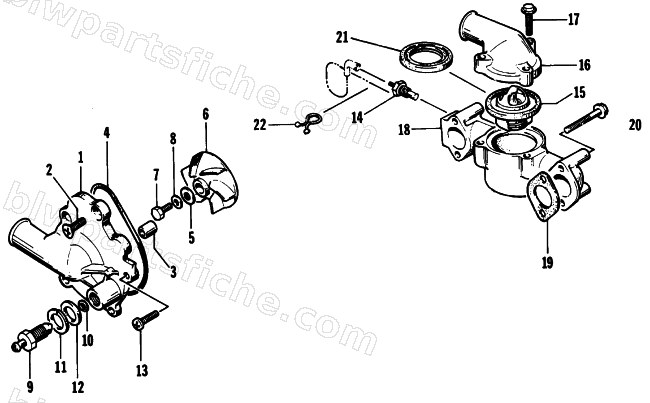 WATER PUMP/WATER MANIFOLD diagram