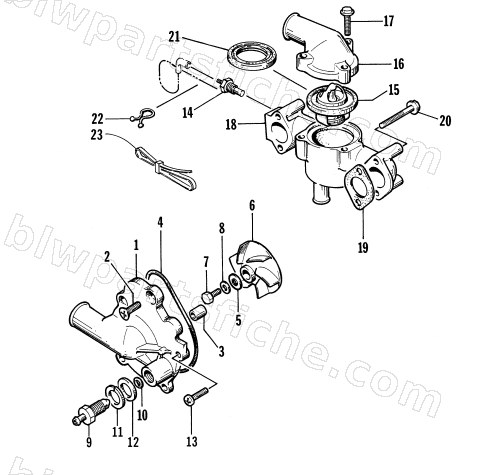 WATER PUMP/WATER MANIFOLD diagram