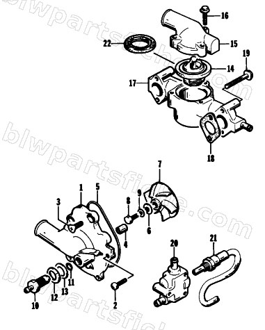 WATER PUMP/WATER MANIFOLD diagram