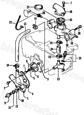 WATER PUMP/WATER MANIFOLD diagram