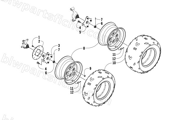 WHEEL AND TIRE ASSEMBLY diagram