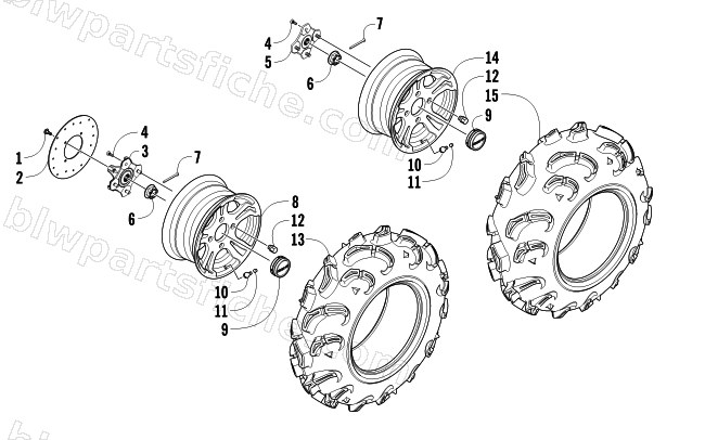 WHEEL AND TIRE ASSEMBLY diagram