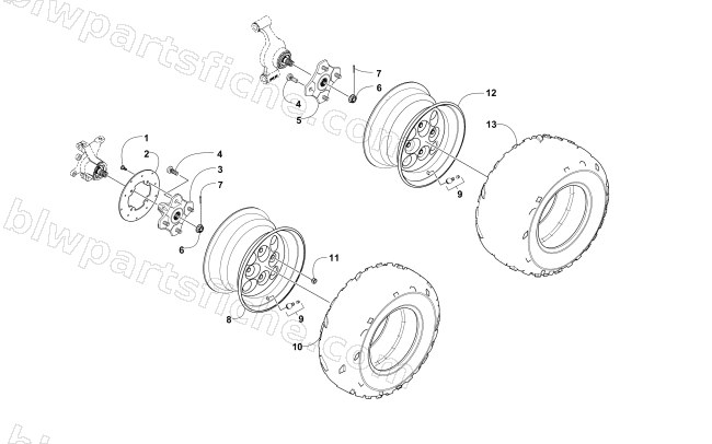 WHEEL AND TIRE ASSEMBLY diagram