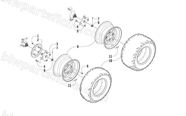 WHEEL AND TIRE ASSEMBLY diagram