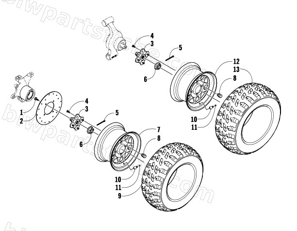 WHEEL AND TIRE ASSEMBLY diagram