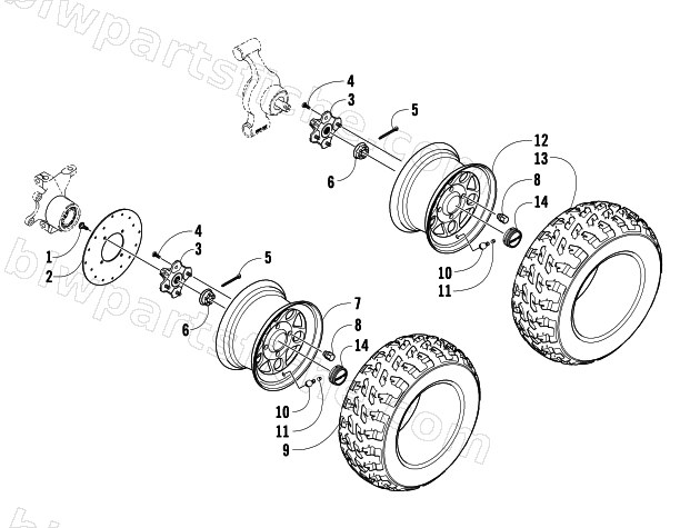 WHEEL AND TIRE ASSEMBLY diagram