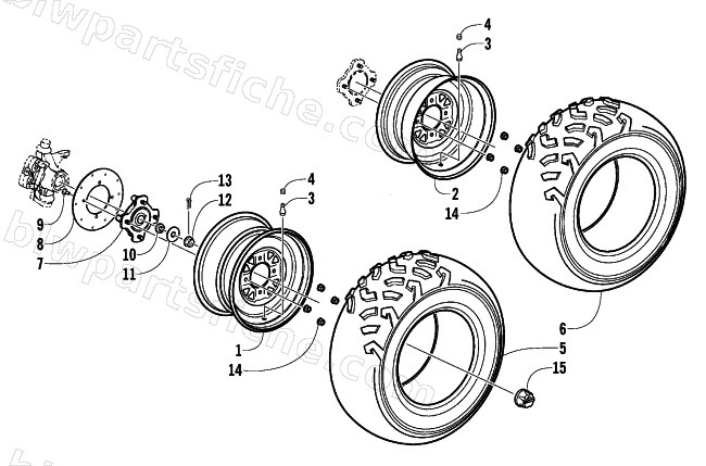 WHEEL AND TIRE ASSEMBLY diagram