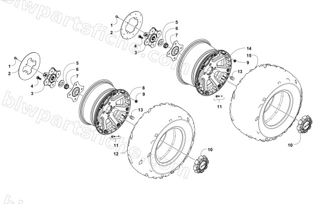 WHEEL AND TIRE ASSEMBLY diagram