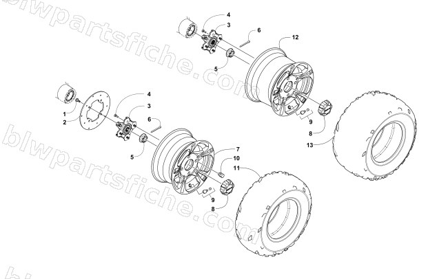 WHEEL AND TIRE ASSEMBLY diagram
