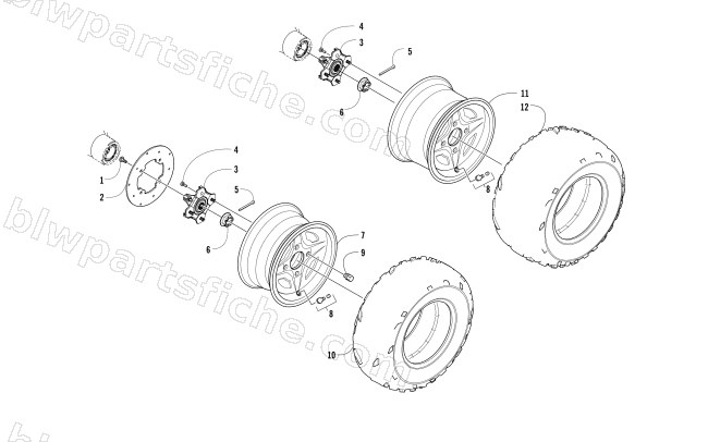 WHEEL AND TIRE ASSEMBLY diagram