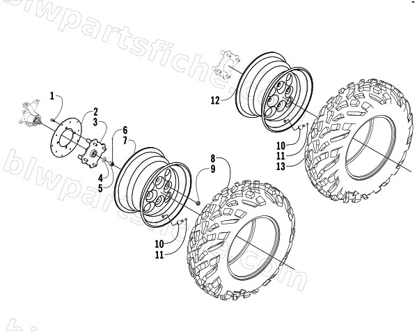 WHEEL AND TIRE ASSEMBLY diagram