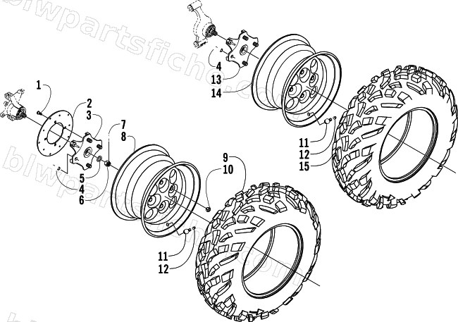 WHEEL AND TIRE ASSEMBLY diagram