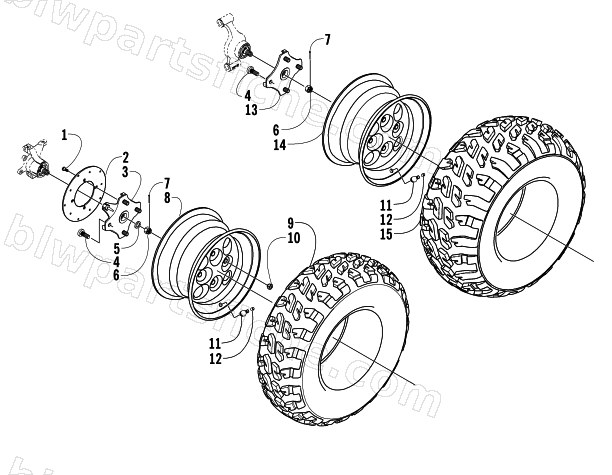WHEEL AND TIRE ASSEMBLY diagram