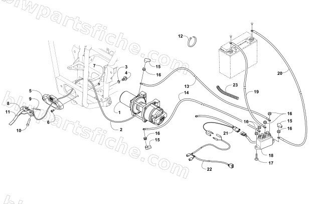 WINCH ASSEMBLY diagram