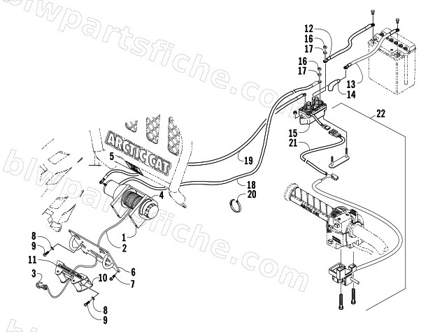 WINCH ASSEMBLY diagram