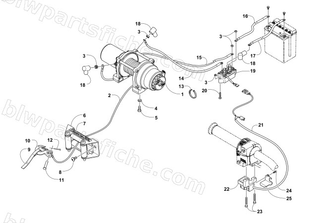 WINCH ASSEMBLY diagram