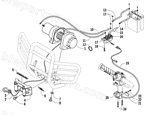 WINCH ASSEMBLY diagram