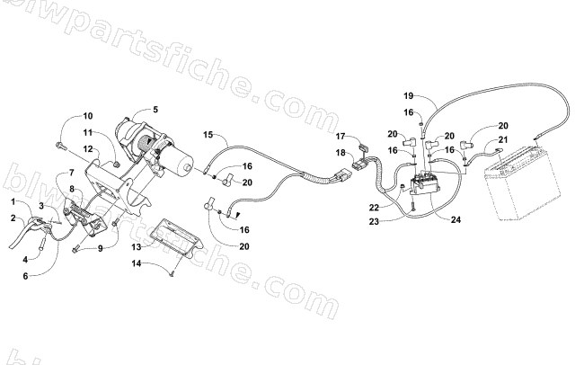 WINCH ASSEMBLY diagram