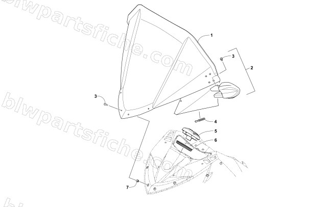 WINDSHIELD AND INSTRUMENTS ASSEMBLIES diagram