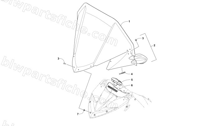 WINDSHIELD AND INSTRUMENTS ASSEMBLIES diagram