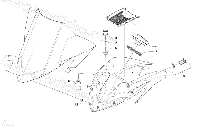WINDSHIELD AND INSTRUMENTS ASSEMBLIES diagram