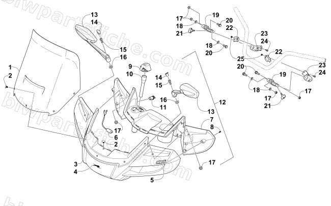 WINDSHIELD ASSEMBLY diagram