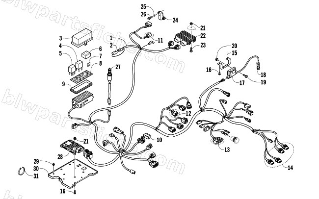 WIRING HARNESS ASSEMBLY diagram
