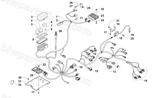 WIRING HARNESS ASSEMBLY diagram