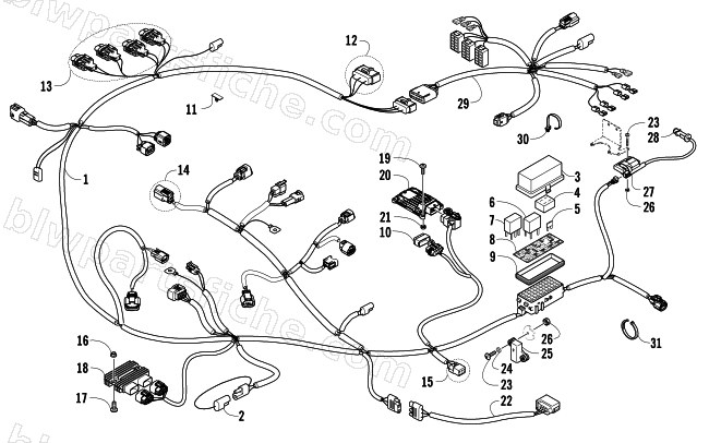 WIRING HARNESS ASSEMBLY diagram